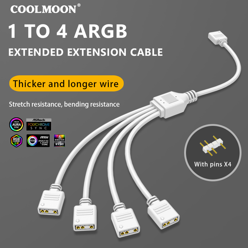 COOLMOON ARGB SYNC Splitter 5V - Pc Gaming Lian Li recensione e prezzo