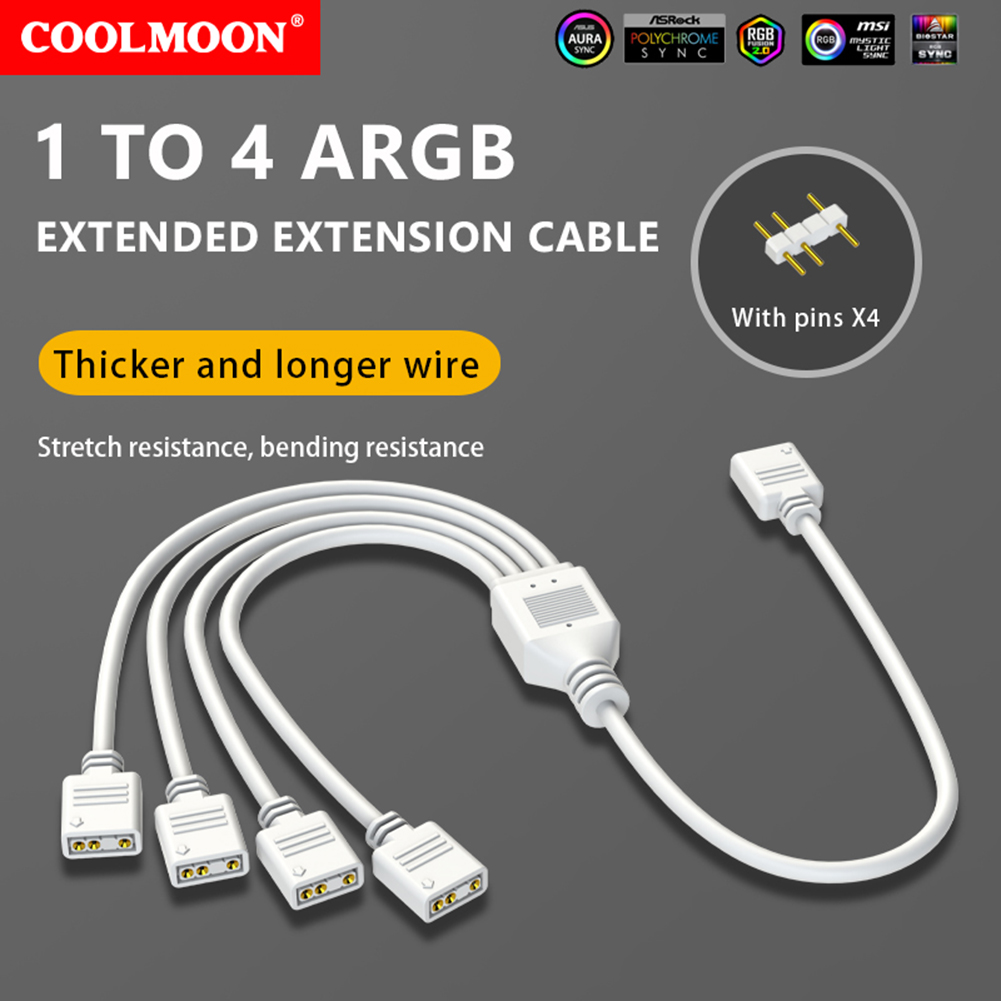 COOLMOON ARGB SYNC Splitter 5V - Pc Gaming Lian Li recensione e prezzo