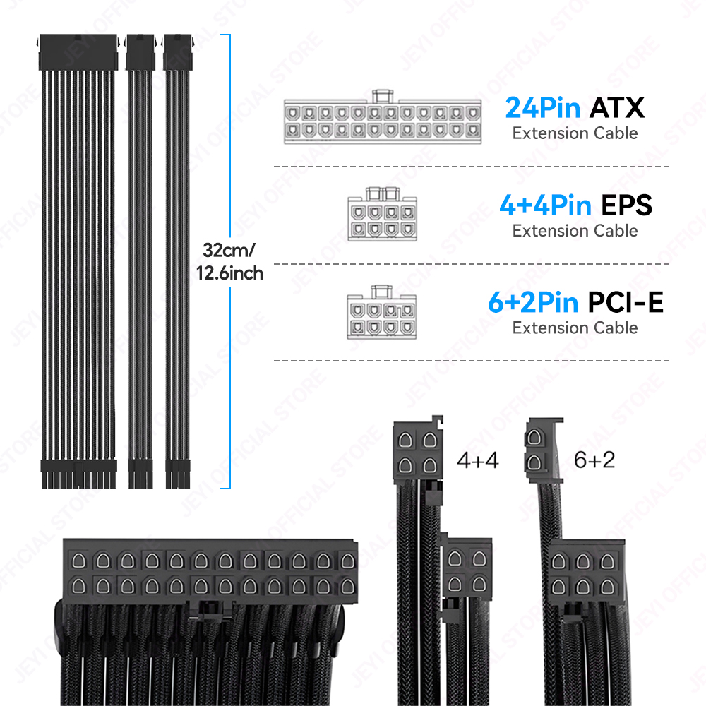 Kit cavo prolunga PSU JEYI-24  - Pc Gaming Lian Li recensione e prezzo