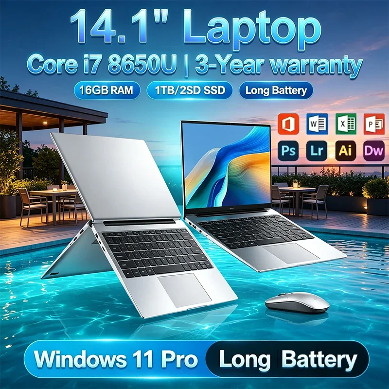 NUOVO Laptop Portatile da 14,1 - Pc Gaming Core I7 recensione e prezzo